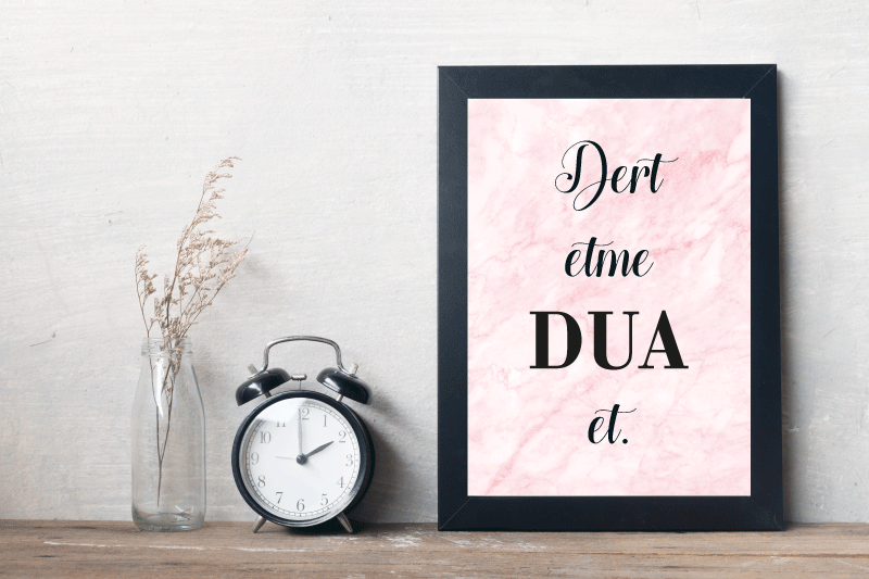 tbeprint Poster 'Dert etme Dua et rosa'